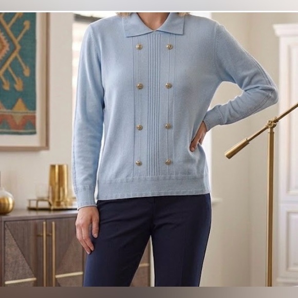 Marks & Spencer Sweaters - Vintage Light Blue Womens  Sweater